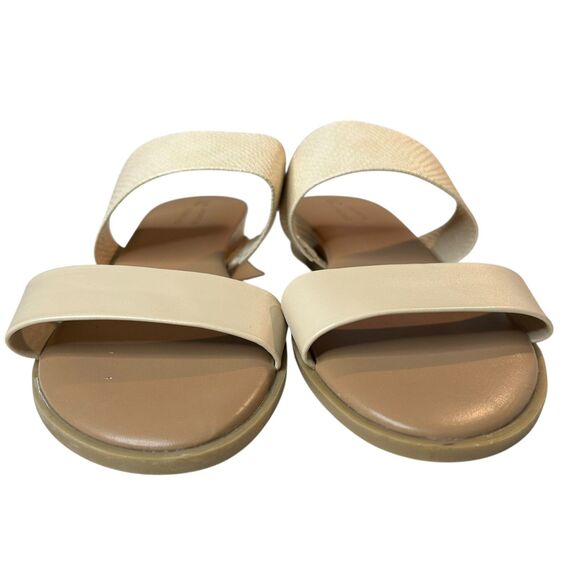 LC Lauren Conrad Women's Slip On Low Wedge Sandals Natural Size 9.5 M NWOT - Picture 4 of 13